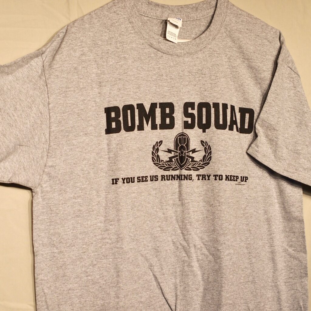 Bomb Squad Tee Shirt EOD | National Explosive Ordnance Disposal Association
