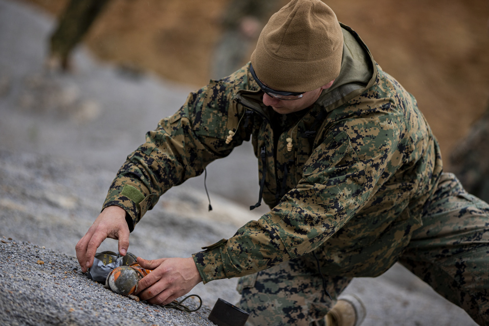 Marine EOD Detonates Munitions With Sniper Rifle