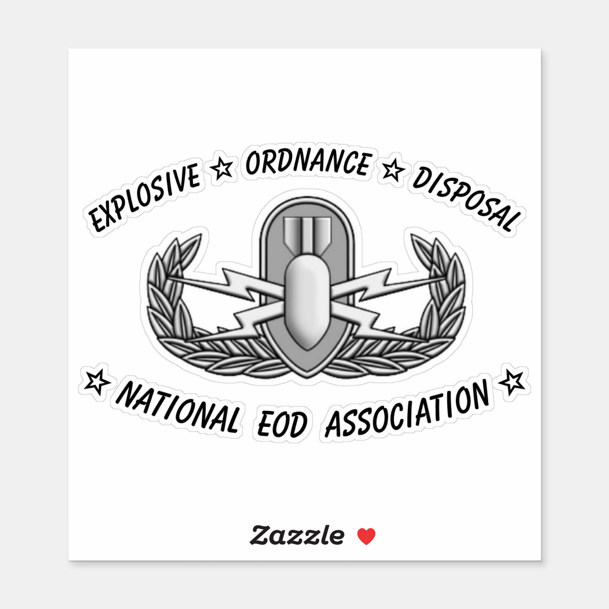 thumbnail image 2 of WarlordOne Explosive Ordnance Group EOD Vinyl Sticker Decal 2 of 2