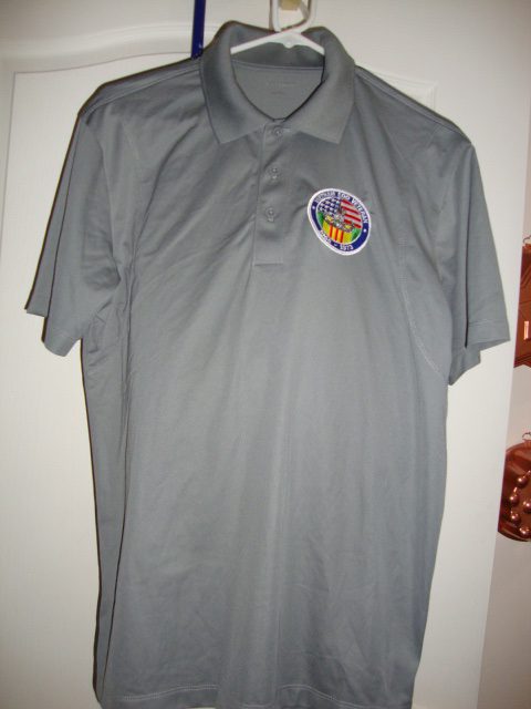 Men’s Grey Polo w/Vietnam Vets 3” Patch. Black 3XL Only EOD | National ...