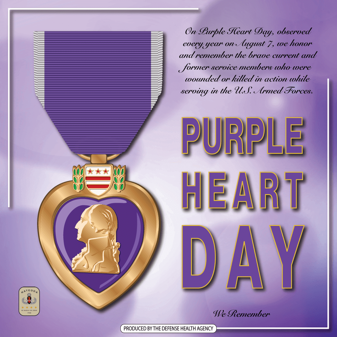 National Purple Heart Day EOD National Explosive Ordnance Disposal