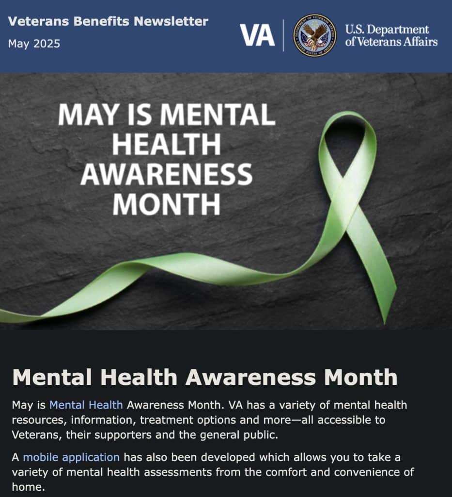 VA Newsletter for May 2025