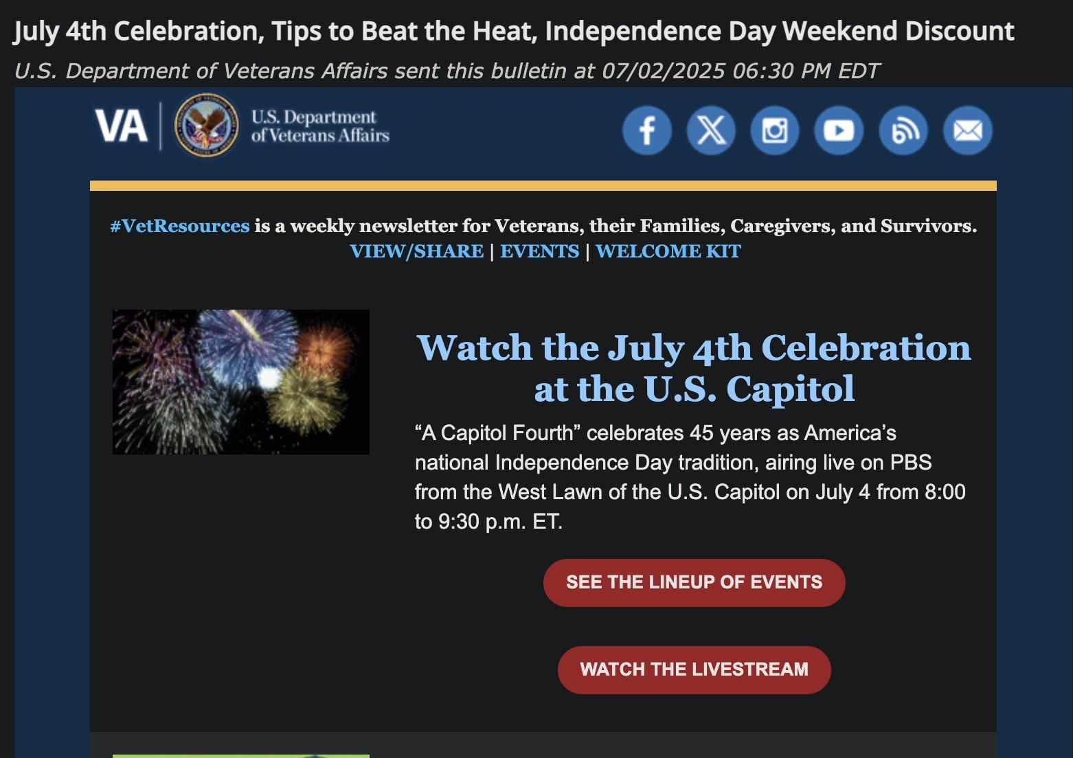 💥 July 4th Celebration 💥