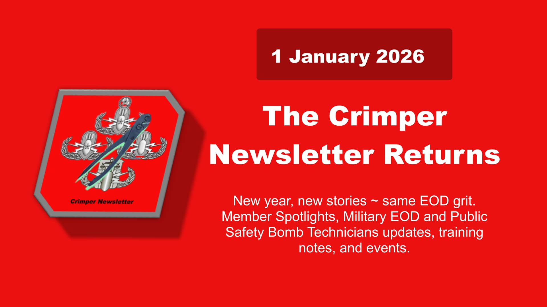 💥 The Crimper Newsletter Returns — January 1, 2026