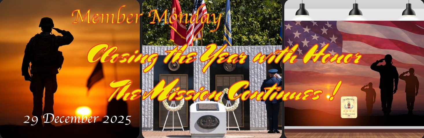 🧨 Member Monday ~ 29 December 2025 ~ “Closing the Year with Honor — Carrying the Mission Forward”